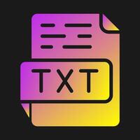 icono de vector de texto