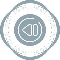 Previous Track Circle Vector Icon