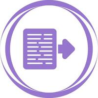 Document Export Vector Icon