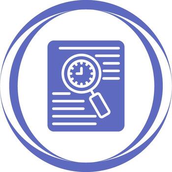 Document Tracking Vector Icon