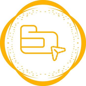 icono de vector de carpeta