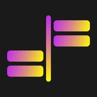 Horizontal Alignment Vector Icon
