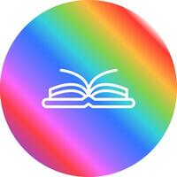 icono de vector de libro abierto