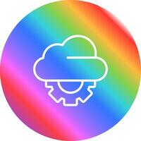 icono de vector de nube