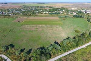 Top view of the small village photo