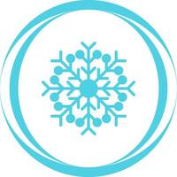 icono de vector de copo de nieve