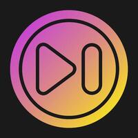 Next Track Button Vector Icon