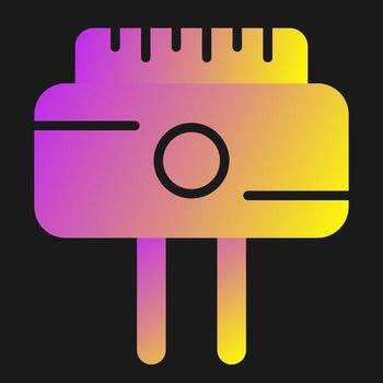 icono de vector de enchufe
