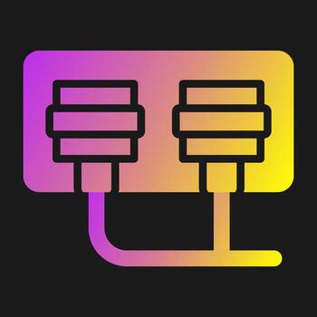 icono de vector de enchufe