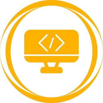 icono de vector de codificación