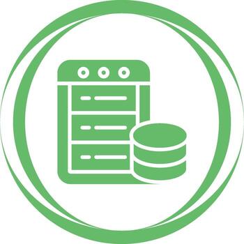 icono de vector de base de datos