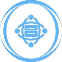 Cluster Server Vector Icon