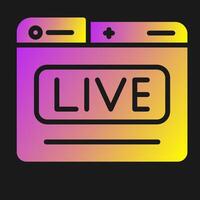 Live Stream Vector Icon