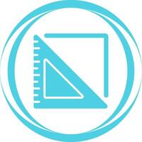 Triangular Ruler Vector Icon