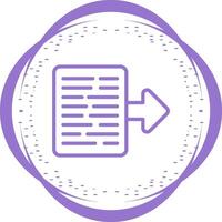 Document Export Vector Icon