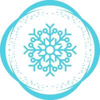 icono de vector de copo de nieve