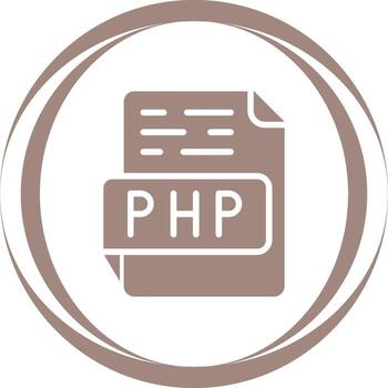 icono de vector de php