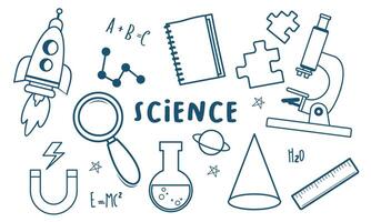 Vintage science education background vector