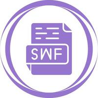 icono de vector de swf