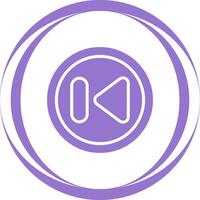 Previous Track Button Vector Icon