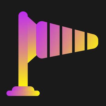 icono de vector de viento