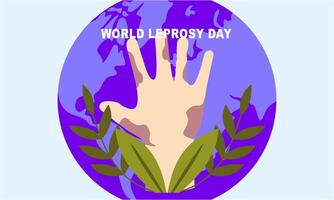 World Leprosy Day Flat Illustration vector