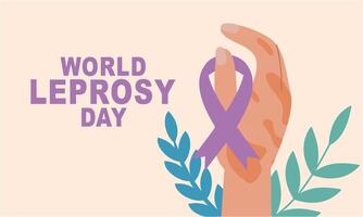 World Leprosy Day Flat Illustration vector