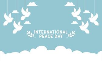 International Day of Peace vector illustration