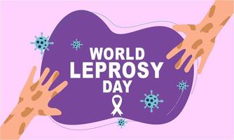 World Leprosy Day Flat Illustration vector