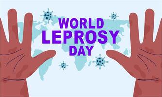 World Leprosy Day Flat Illustration vector