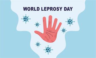 World Leprosy Day Flat Illustration vector