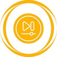 Video Next Track Button Vector Icon