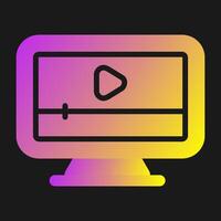 icono de vector de computadora