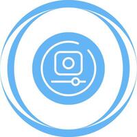 vídeo grabar circulo vector icono