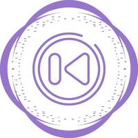 Previous Track Button Vector Icon