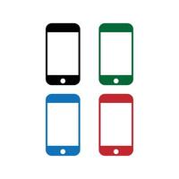 Phone icons set vector