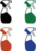 Cleaning spray bottle vector