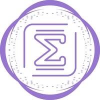Summation Vector Icon