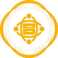 Cluster Server Vector Icon