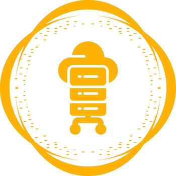 icono de vector de computación en la nube