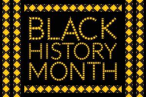 Black History Month background vector design. African American USA and Canada annually Celebration.