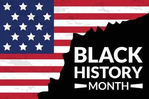 Black History Month background vector design. African American USA and Canada annually Celebration.