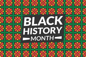 Black History Month background vector design. African American USA and Canada annually Celebration.