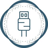 icono de vector de usb