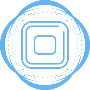 detener cuadrado vector icono