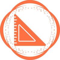 Triangular Ruler Vector Icon