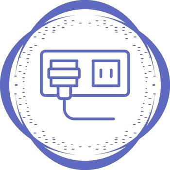 icono de vector de enchufe