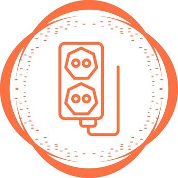 icono de vector de enchufe