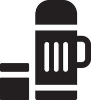 Rounded filled Thermos icon vector