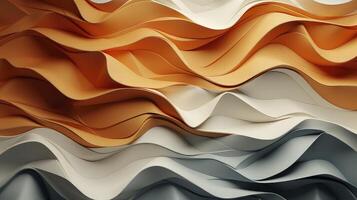 AI generated Crumpled paper texture background. photo